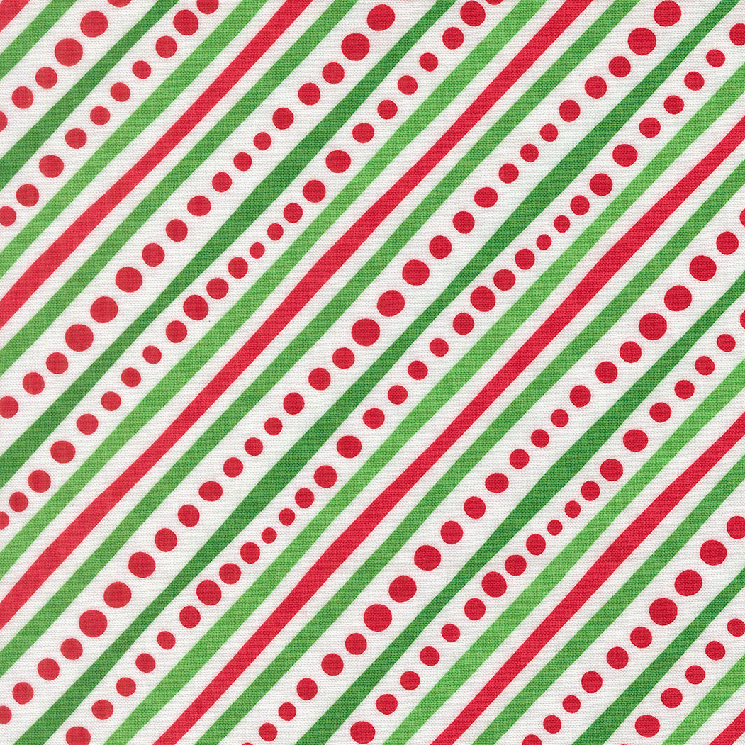 Snow Time - Diagonal Stripes