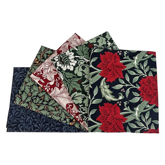 William Morris Yuletide Bloom - Fat Quarter Bundle