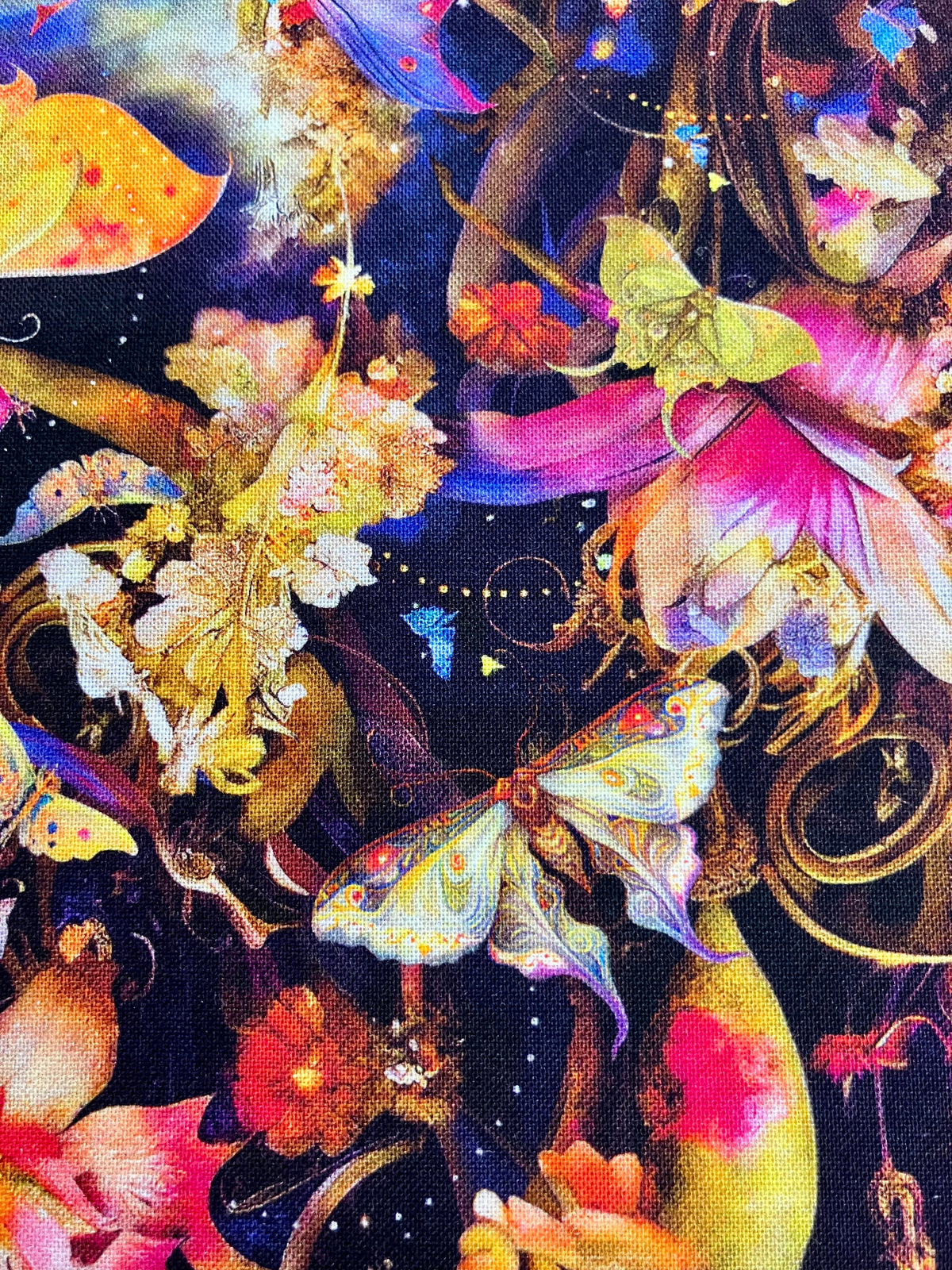 END OF BOLT - 77cm - Night Garden - Moths