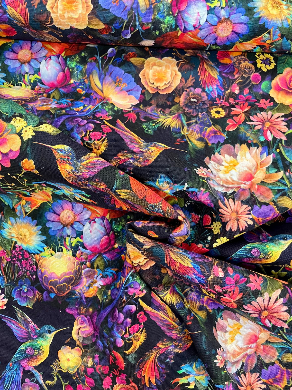 END OF BOLT - 77cm - Night Garden - Moths