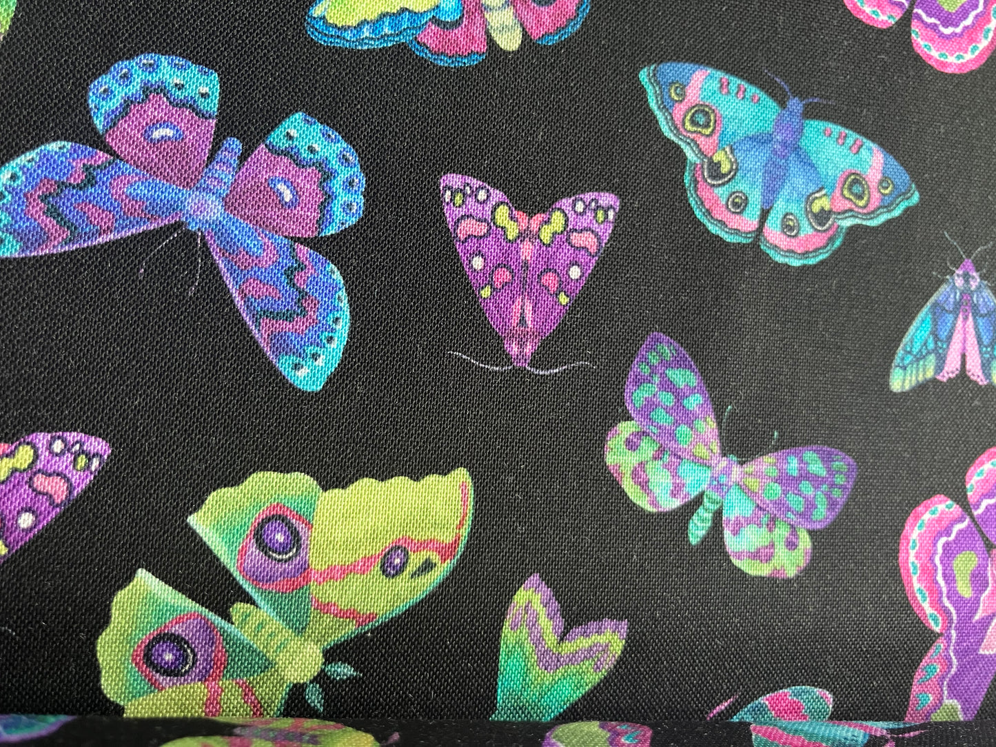 Nightshade - Moths Allover - black background