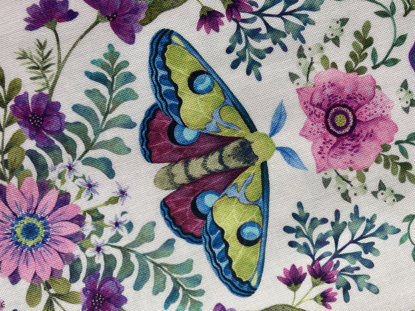 Nightshade - Moths and Flora - white background