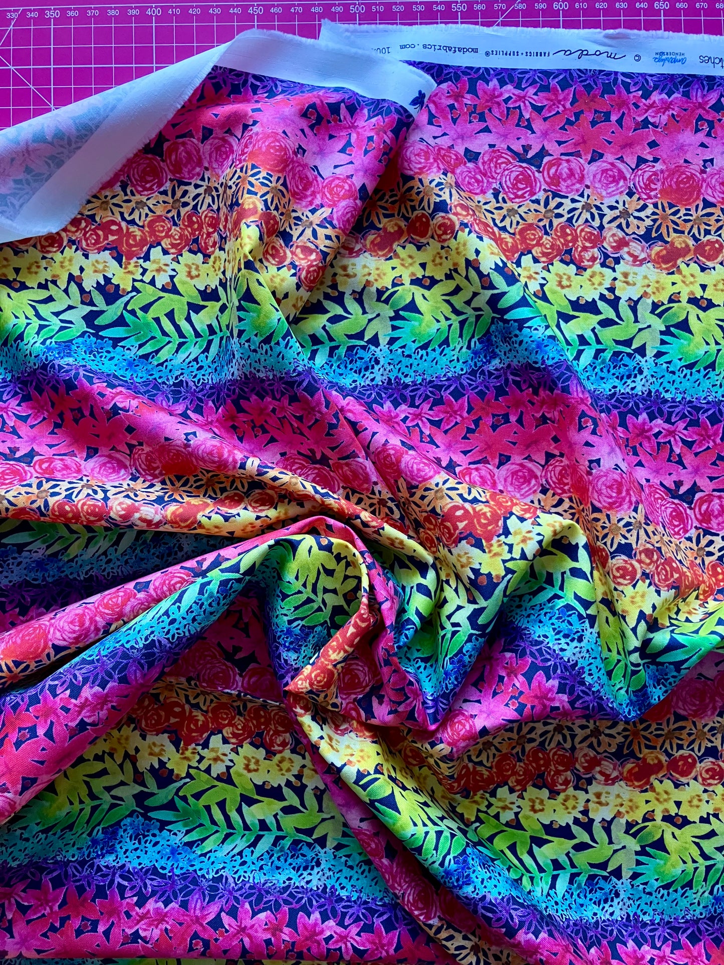 Flower Patches - Midnight Rainbow