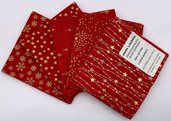 Christmas Fat Quarter Bundles - 10 different designs/colours