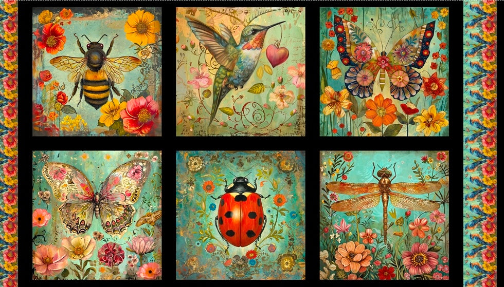 Enchanted Canopy Nature Blocks Cotton Panel