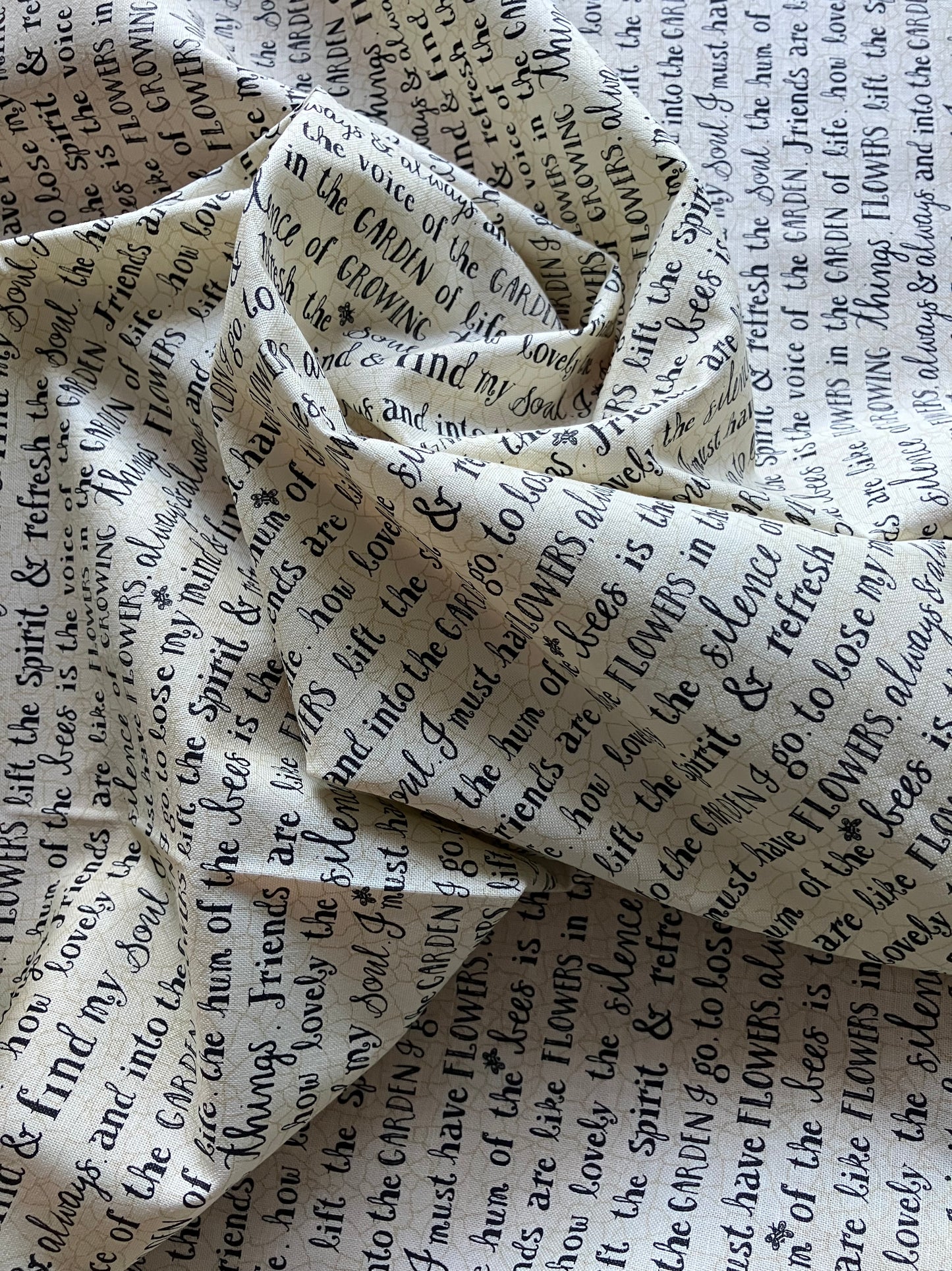 Bloom and Grow - Linen Text