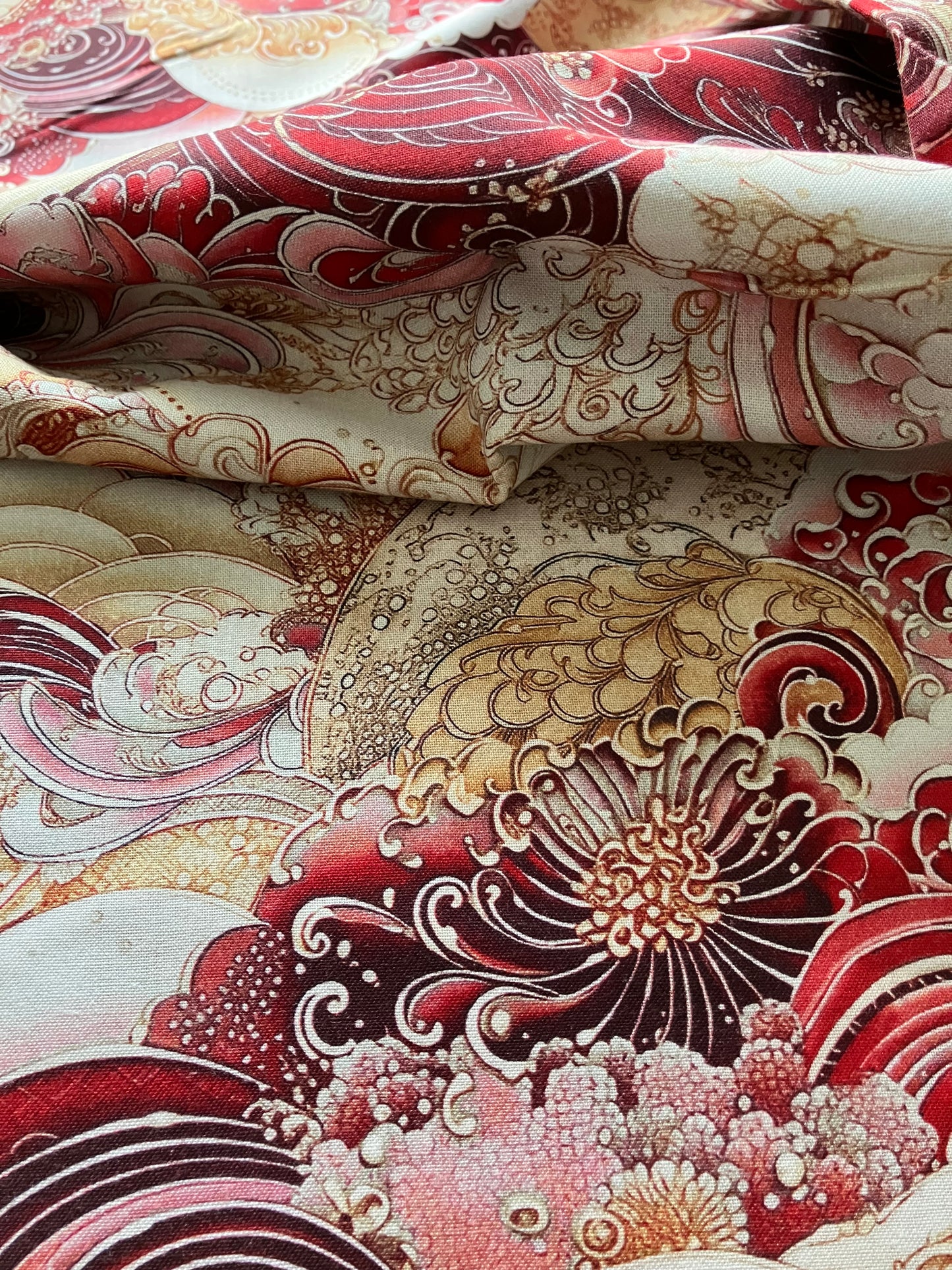 Nami 108" Backing Fabric - Red