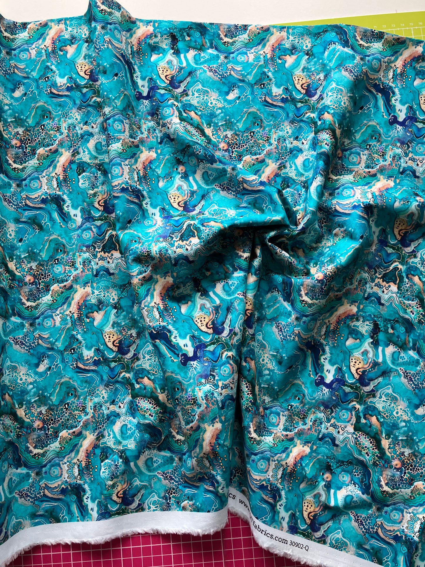 Wild Wood - Abstract Turquoise