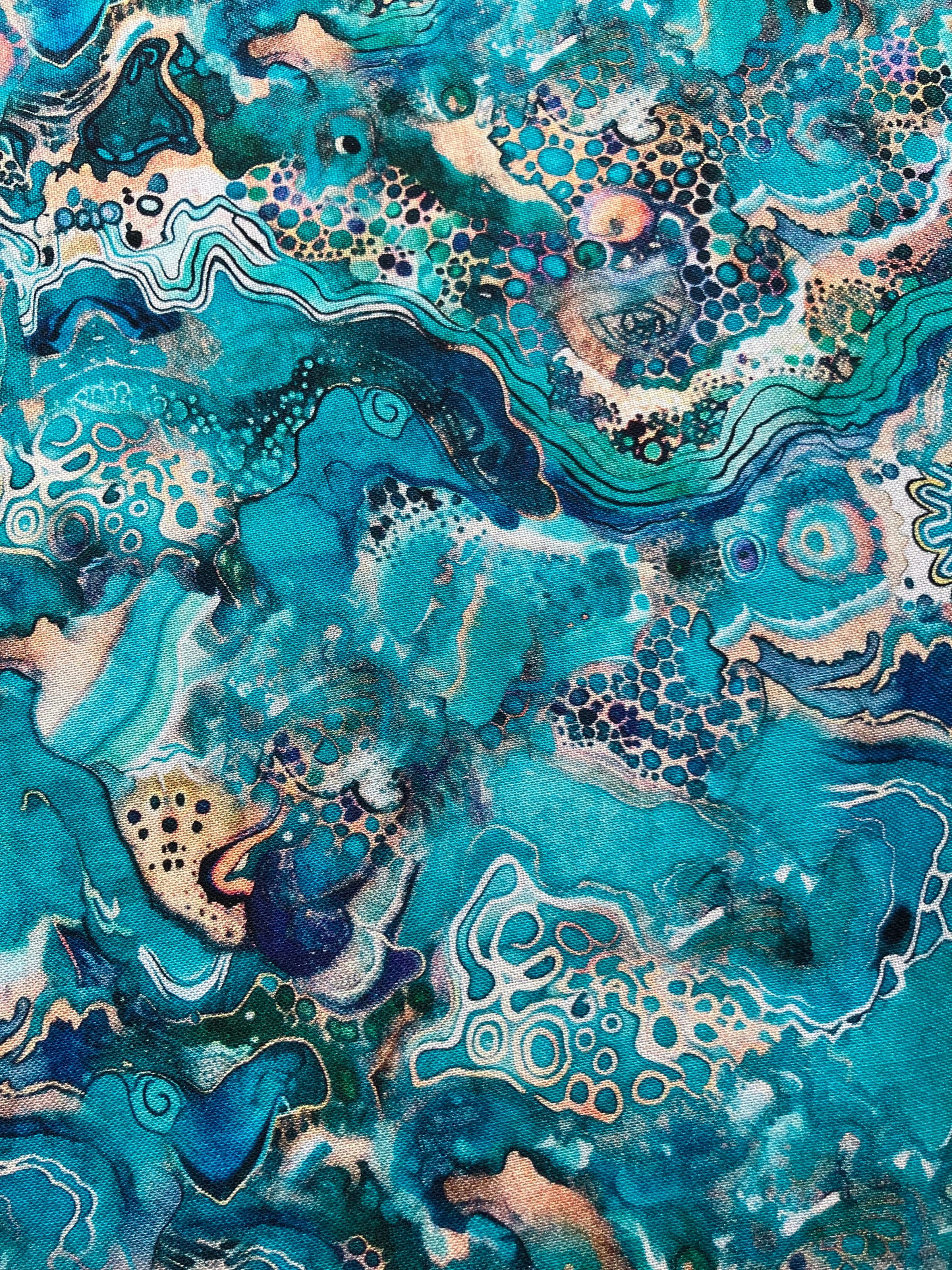 Wild Wood - Abstract Turquoise