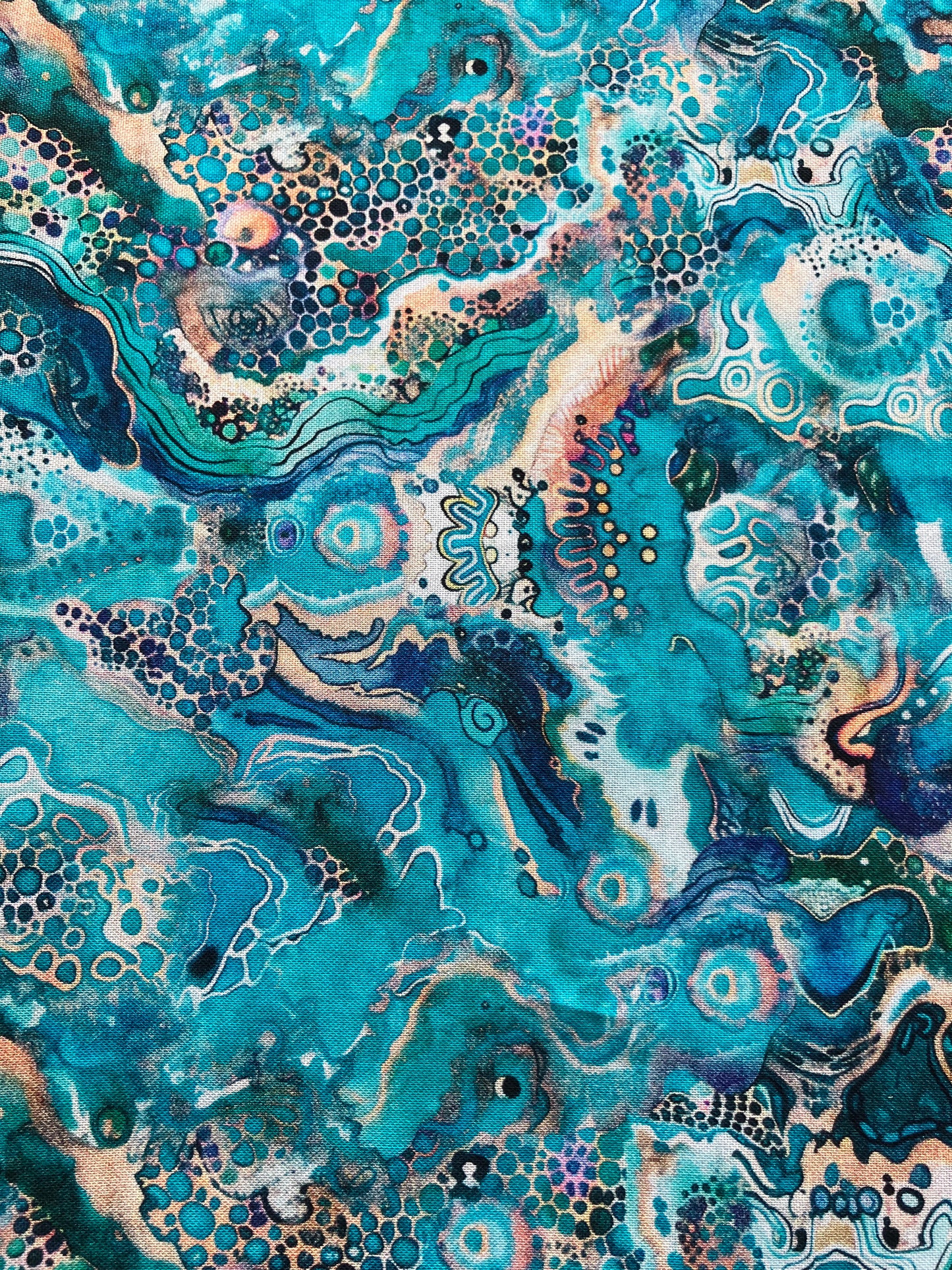 Wild Wood - Abstract Turquoise