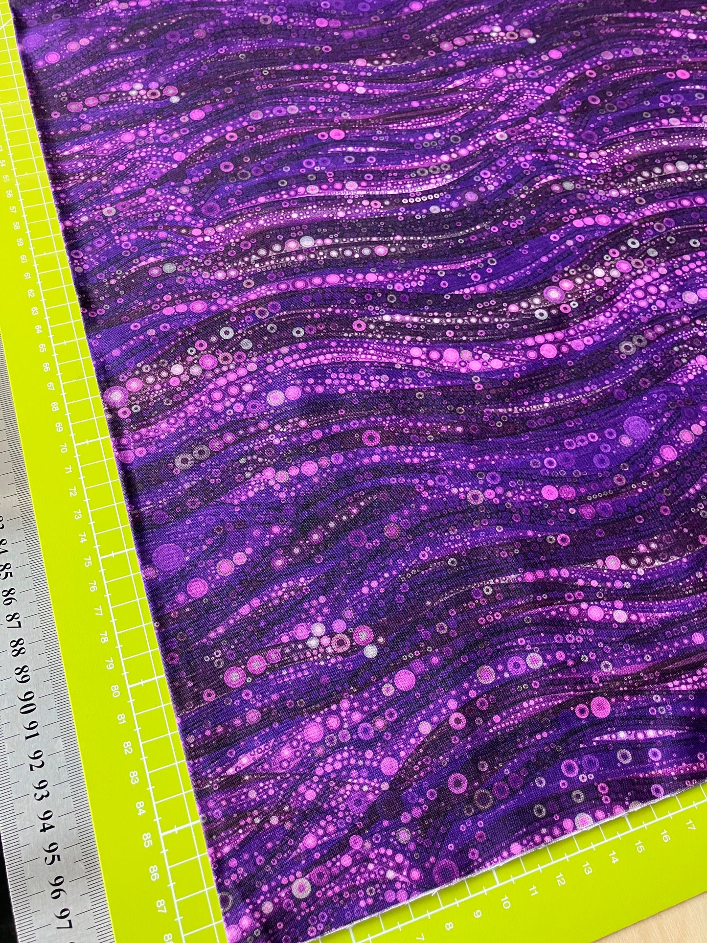 Gigi in the Garden - Purple Abstract Circles and Swirls