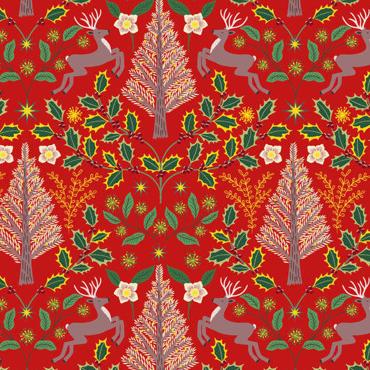 Yuletide - Christmas in the Forest - Red
