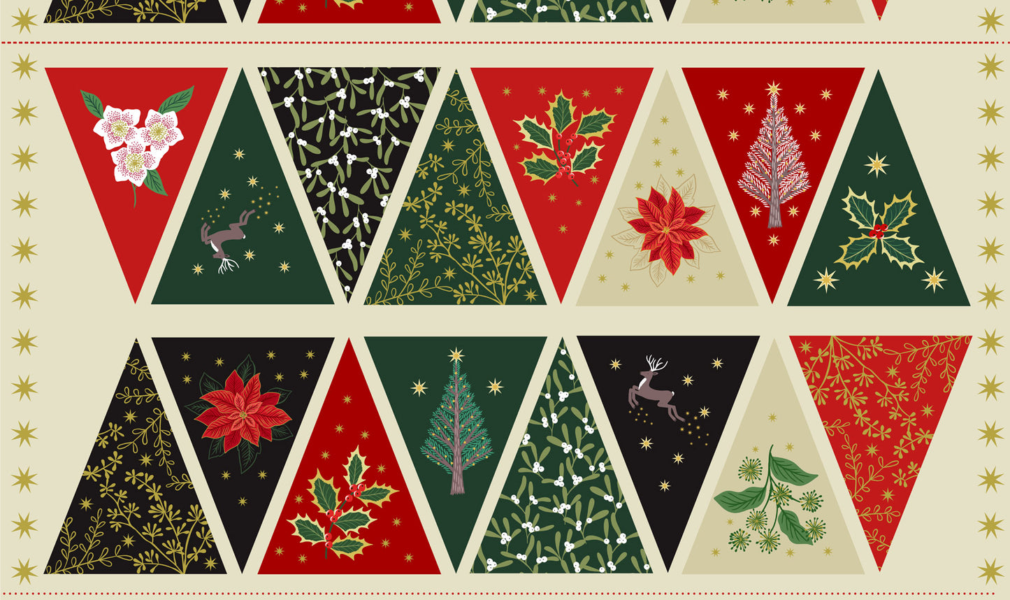 Yuletide - Bunting Panel