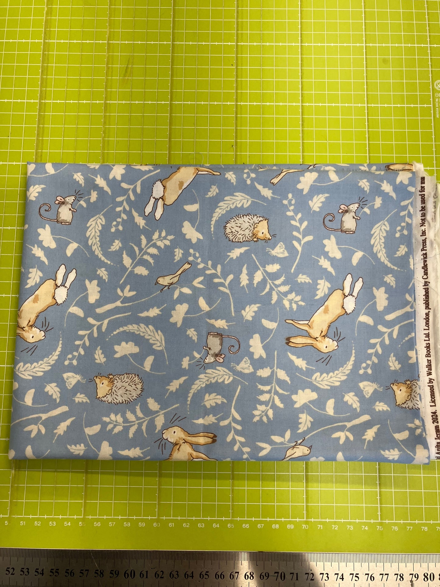 END OF BOLT 82cm - Guess How Much I Love You - Forest Friends Denim