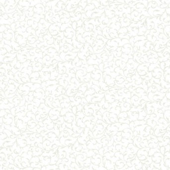 Makower Essentials - White on White - Scroll