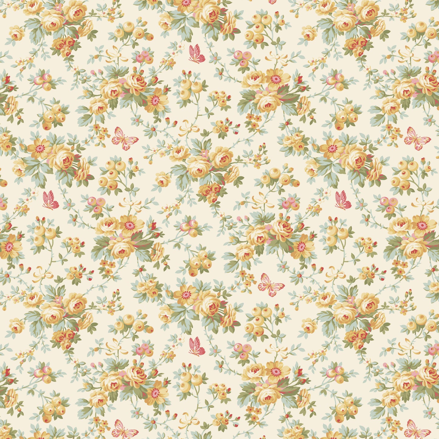 French Mill - Tiny Rose - White