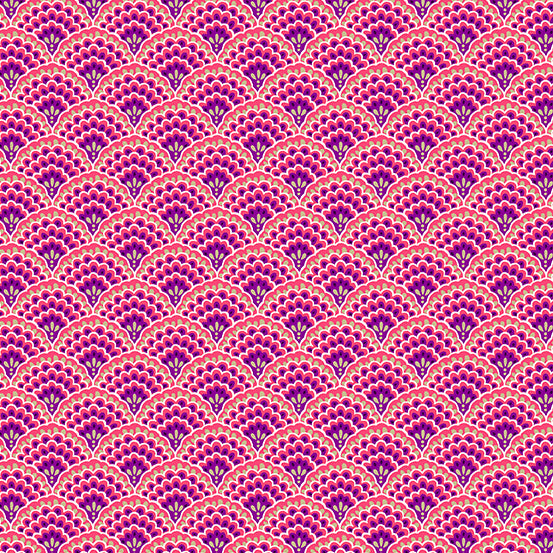 END OF BOLT - 1 metre - Luxe - Scallop - Pink