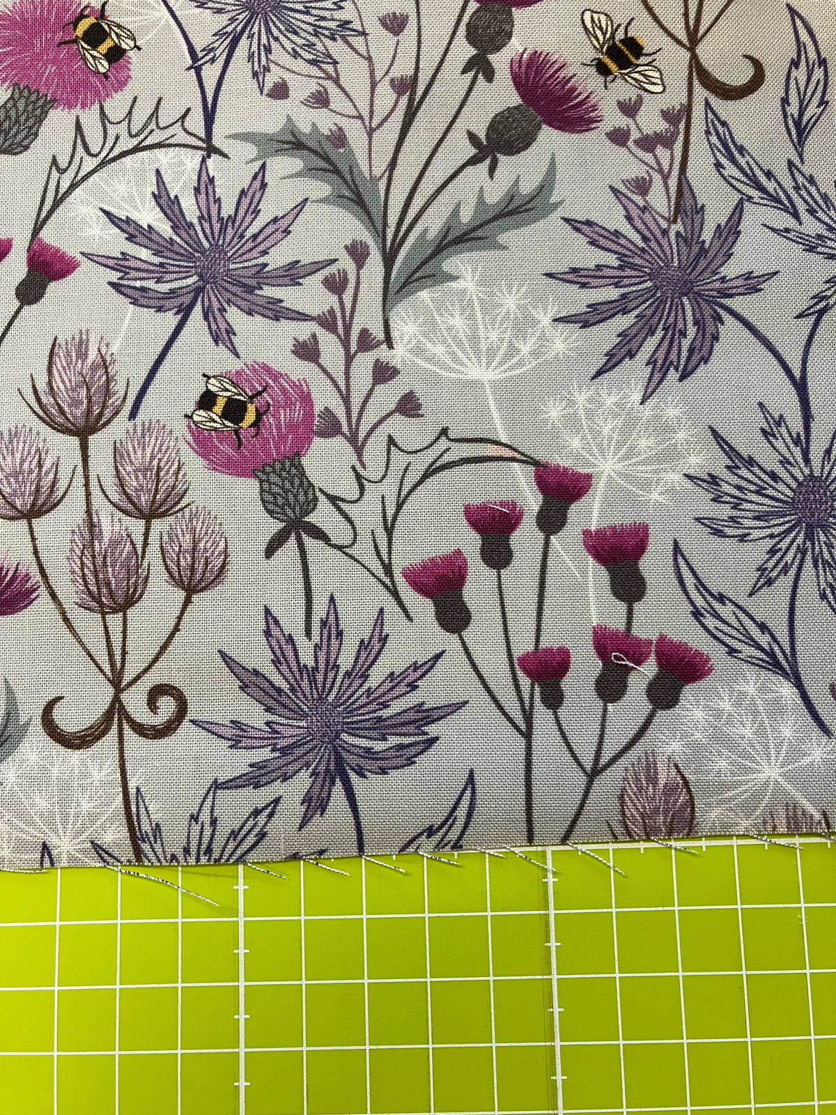 Celtic Summer - Floral on Blue/Grey