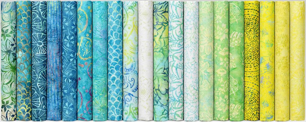 Tonga Treats Batiks 5” Squares - Splash