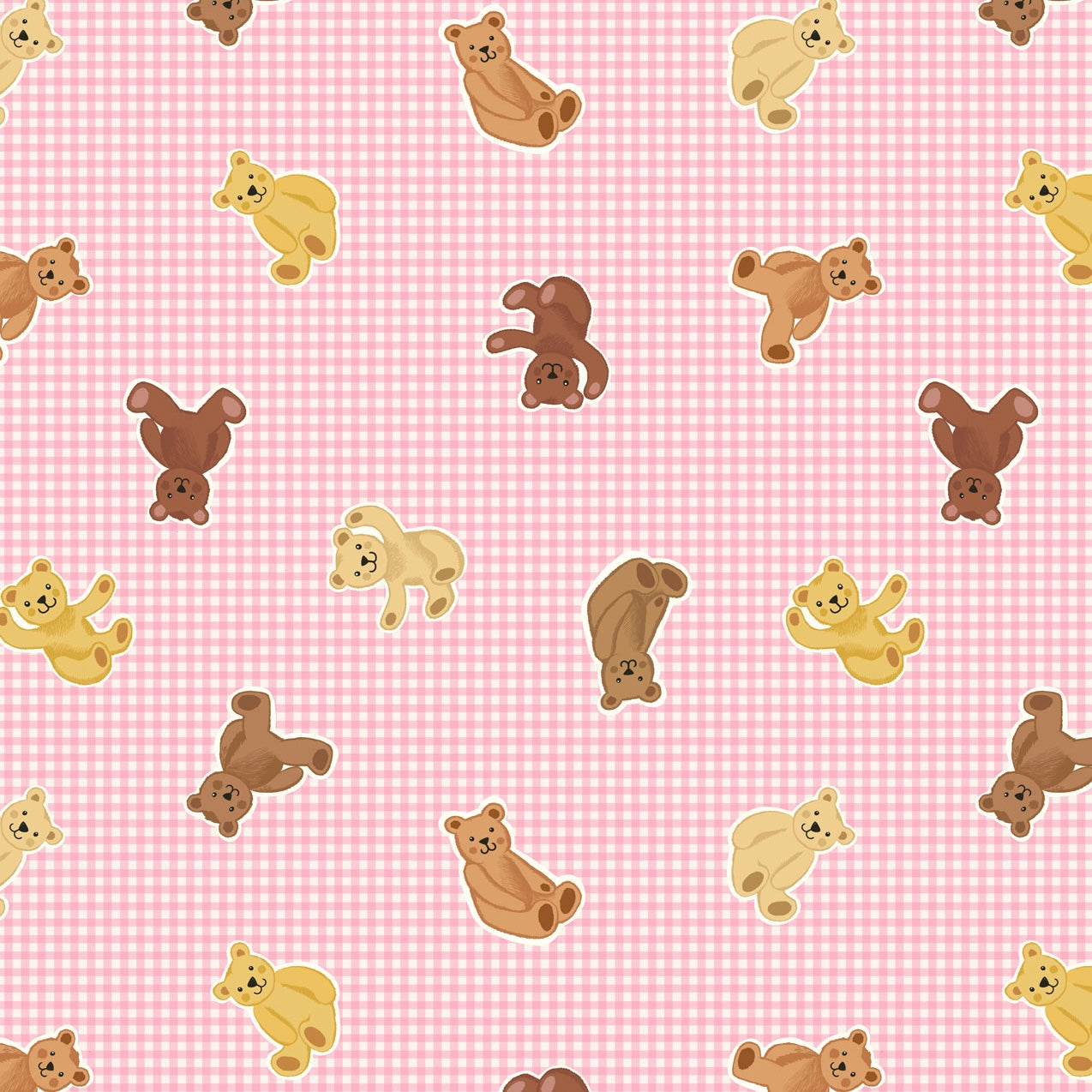 Teddy Bear's Picnic Pink Gingham