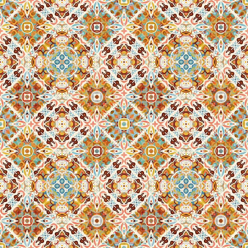 Quilt Room Kitties - Diamond Medallion