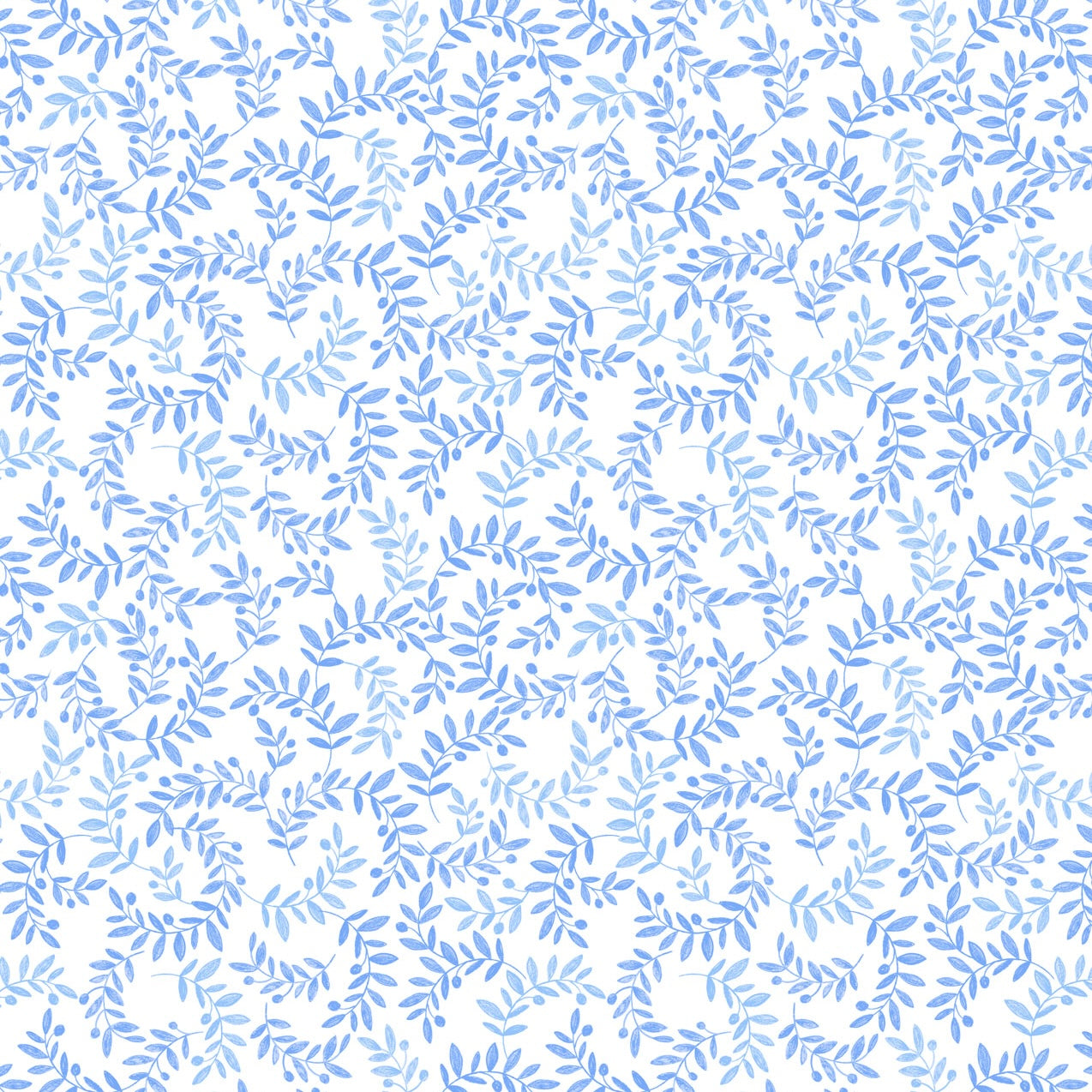 Chalki - Soft Blue Olive Branch