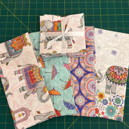 Elephant Cavalcade - Fat Quarter Bundle