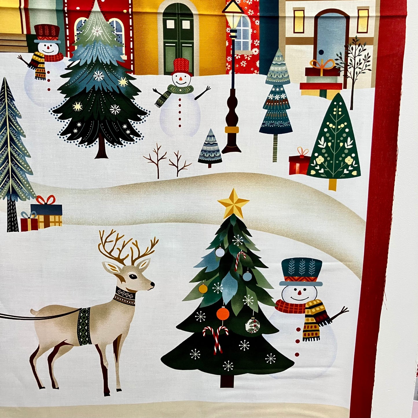 Nordic Village - Cotton Panel