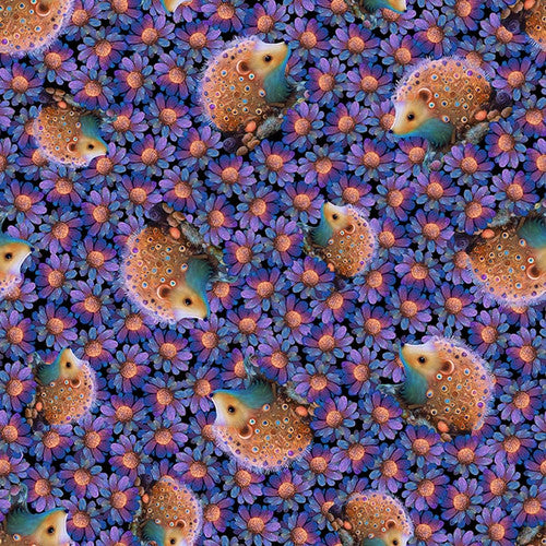 END OF BOLT 77cm - Night Garden - Hedgehogs