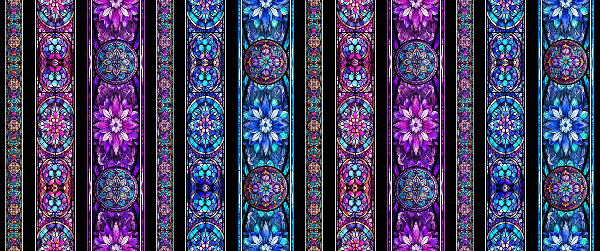 END OF BOLT - 165cm - Night Flight - Stained Glass Stripe