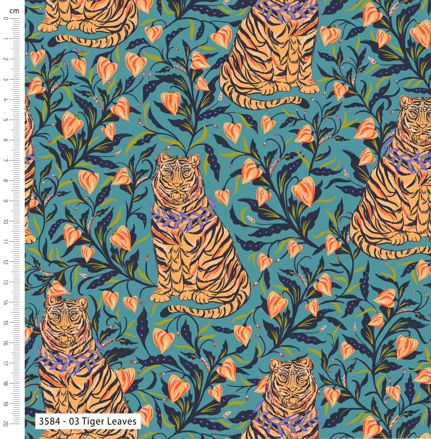 END OF BOLT 82cm - Majestic Jungle - Tiger Leaves