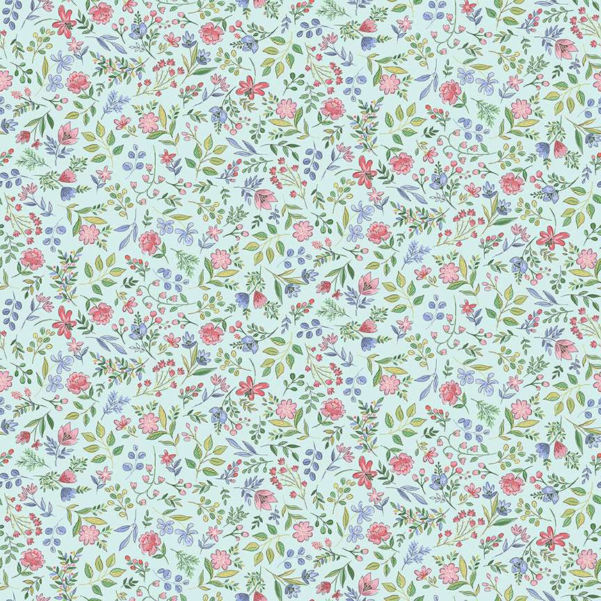 Afternoon Tea - Flowers - Blue