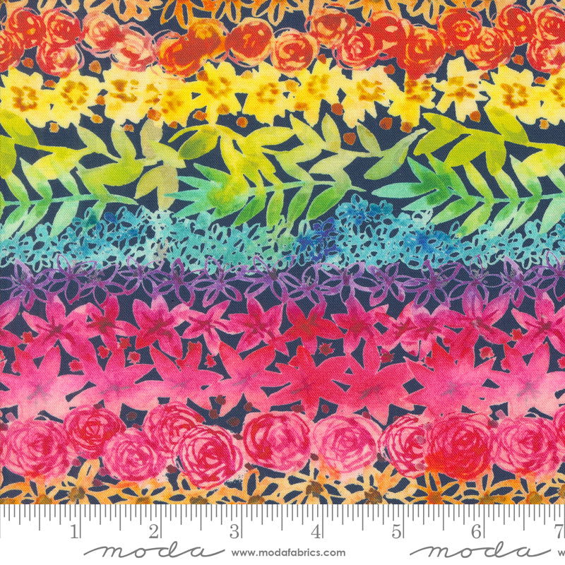 Flower Patches - Midnight Rainbow