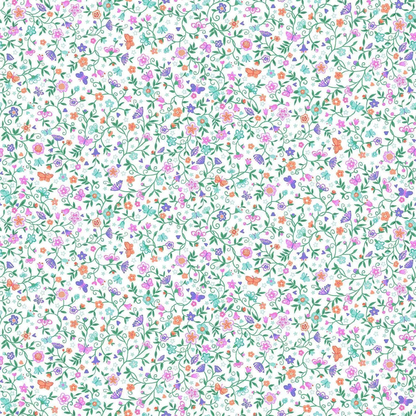 Fairy Dust - Flower Trail - White