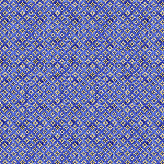 Moonlight - Asian Blue Geo - Metallic