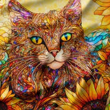 Sonny in the Sunflowers - Cotton Panel