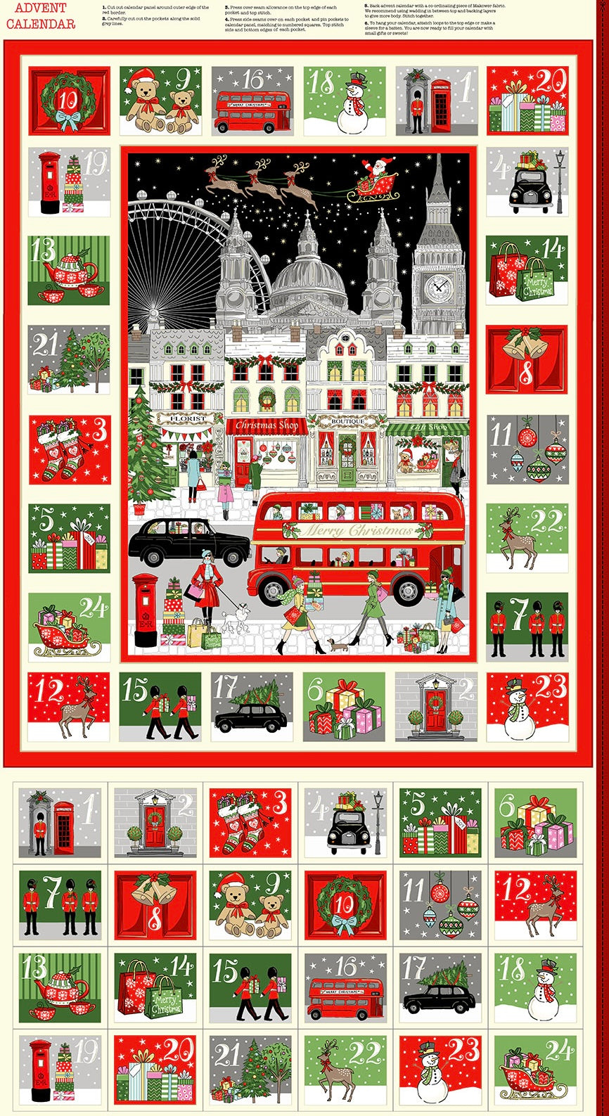 London Advent Calendar Panel