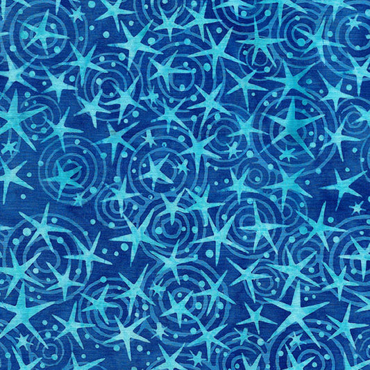 Island Batiks - Calm Lagoon - Starfish