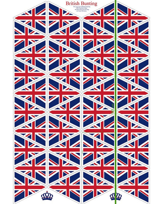 Union Jack Flag Bunting Panel