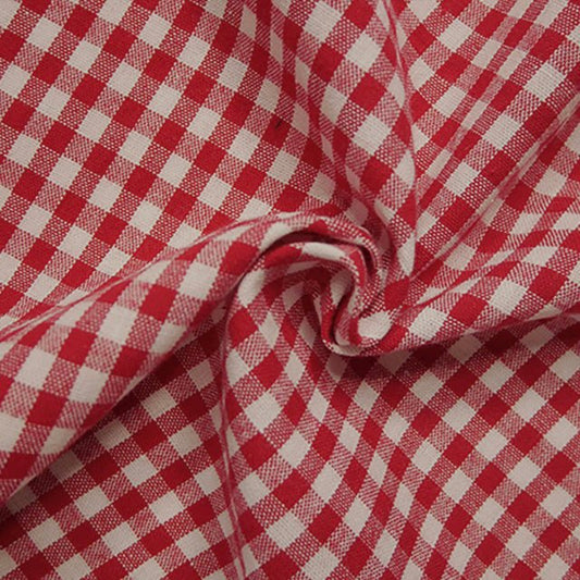 1/4” Cotton Gingham - Red