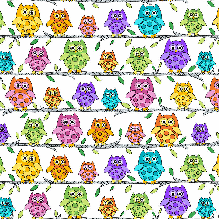 END OF BOLT - 1 metre - Hoot Hoot - Owls
