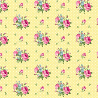 Tea for Two - Floral on Yellow