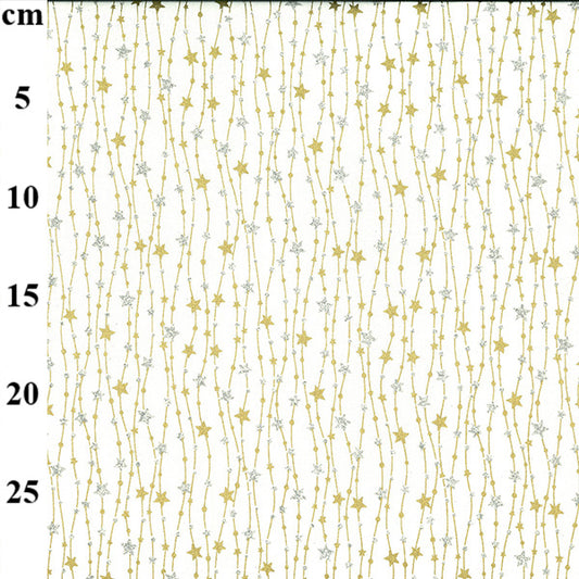 Streamers and Stars - White
