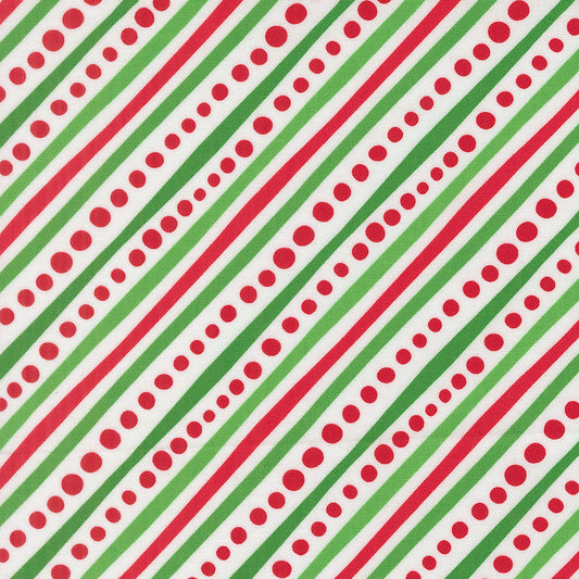 Snow Time - Diagonal Stripes