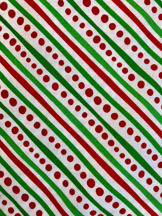 Snow Time - Diagonal Stripes