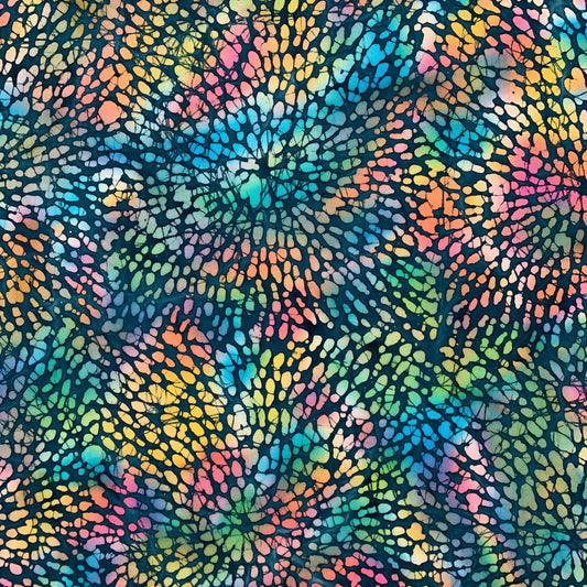 Radiating Rainbow - Batik