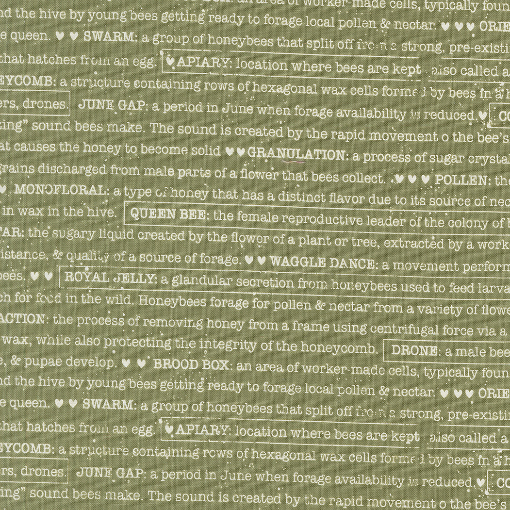 Wild Honey - Beekeeping Text - Green