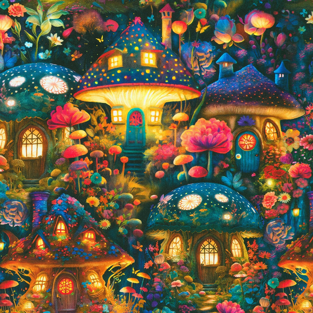 Night Fable - Fairy Toadstool Houses