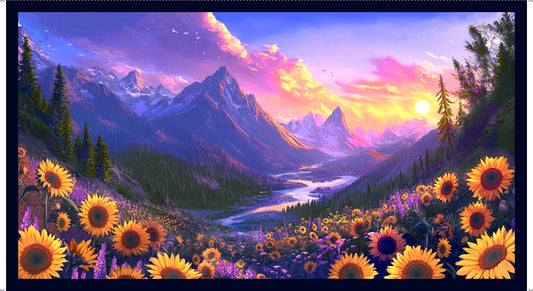 The Mountains Are Calling - Cotton Panel