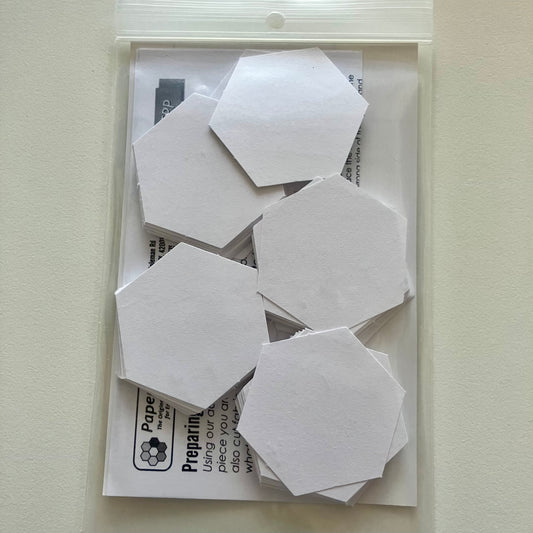 Paper Pieces 1" Hexagons - 100 pieces